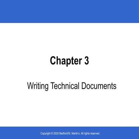 Chapter 3: Writing Technical Documents | PPT