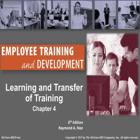 Employee Training & Development Ch 04