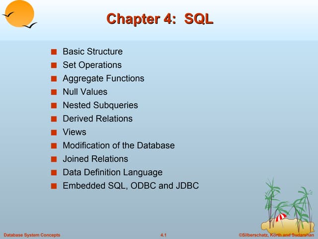 4. SQL in DBMS