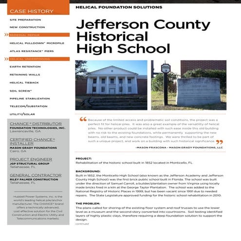Jefferson County Historical High School