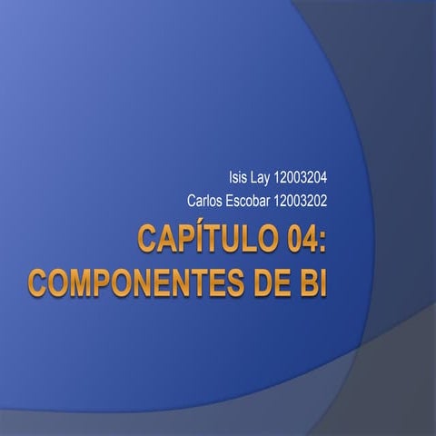 Componentes de Business Intelligence