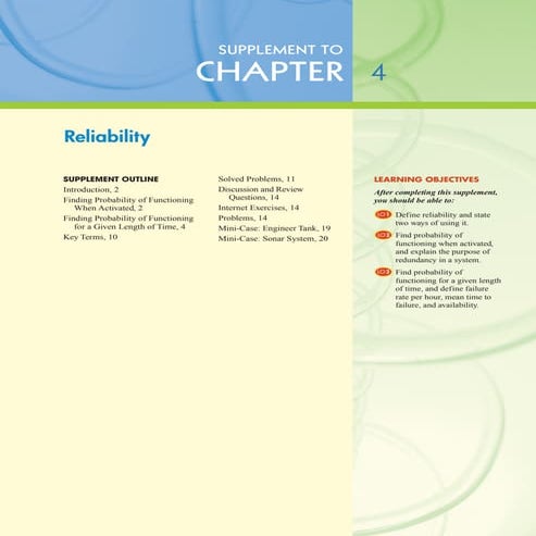 Supplement to Chapter 04: Reliability 