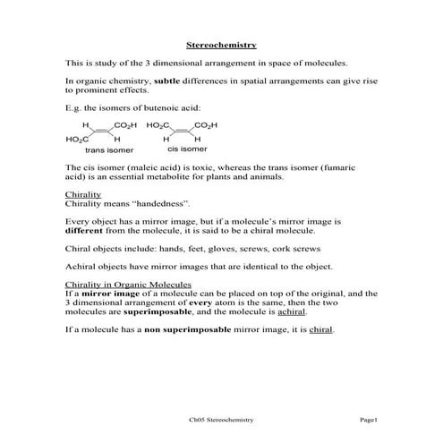 Ch05. streochemistry