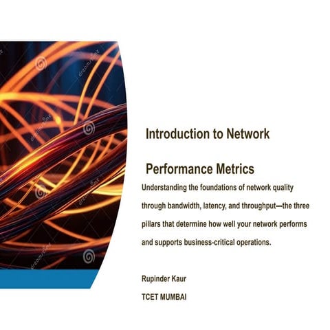 Introduction to Network Performance Metrics.pptx