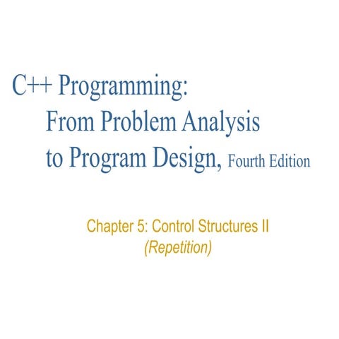 for loops in C++ and their functions and applicability | PPT