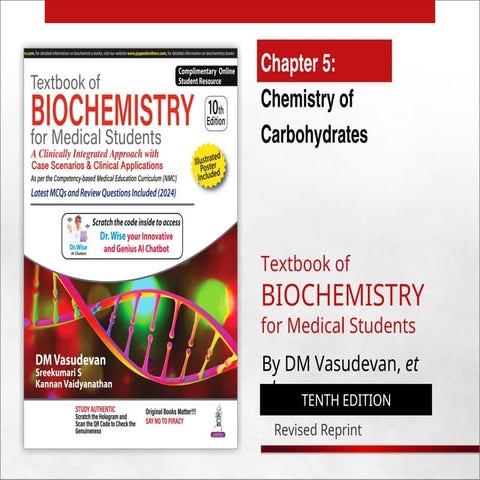 Ch 05 Chemistry of carbohydrates.ppt and carbohydrate functions