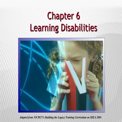 Chapter 6: Learning Disabilities