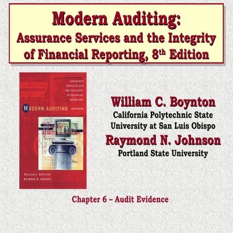 Ch06 modern auditing boynton