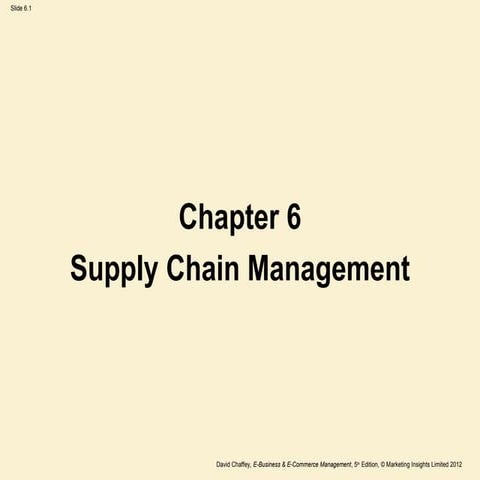 Supply chain management and issues in supply chain management | PPT