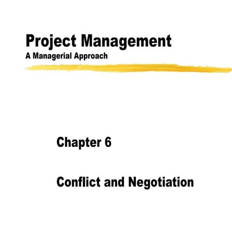 project management presenftation of ch 6 | PPT