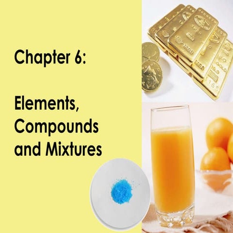 Ch06 elements, compounds & mixtures
