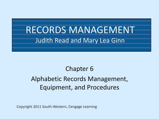 Filing and record keeping | PPT