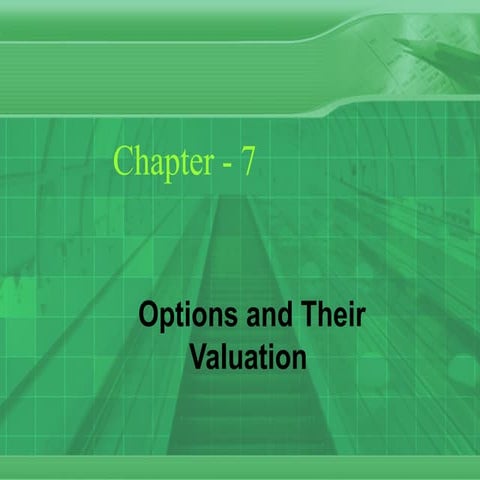 options and their valuation