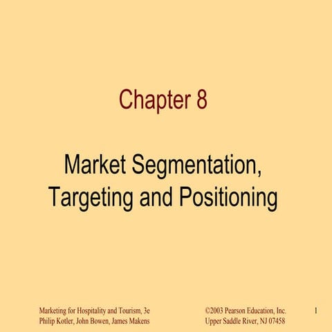 Market Segmentation, Targeting and Positioning - Benefits of Segmentation