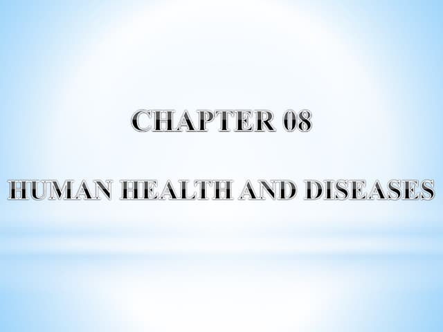 Human Health and Disease | PPTX
