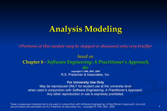 Ch08_Requirements Analysis and Requirements Modeling