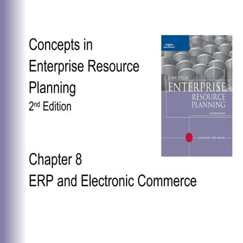 Chapter 8: ERP and Electronic Commerce
