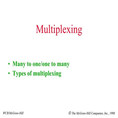 Multiplexing