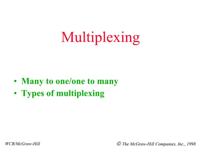 Multiplexing