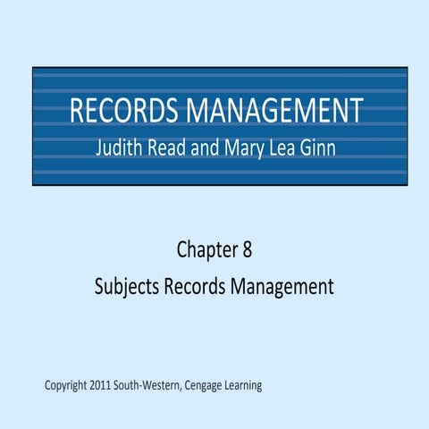 Ch08 records management