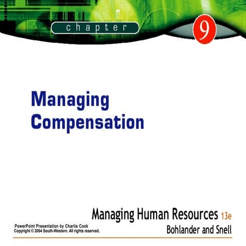 Chapter 09 Managing Compensation
