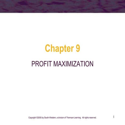 ch09. PROFIT MAXIMIZATION.ppt