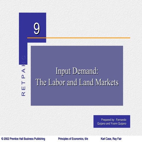 The Labor and Land market