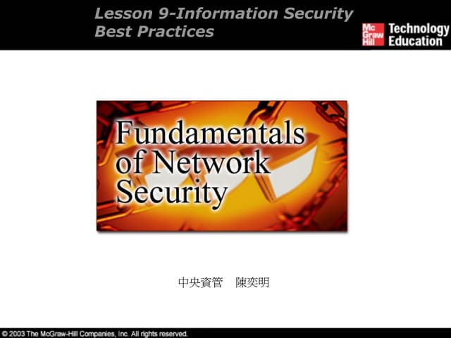 Ch09 Information Security Best Practices
