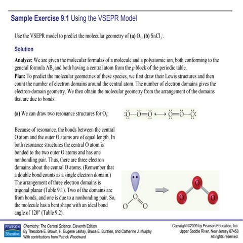AP Chemistry Chapter 9 Sample Exercise