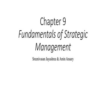 Ch 09 strategic management. ppt