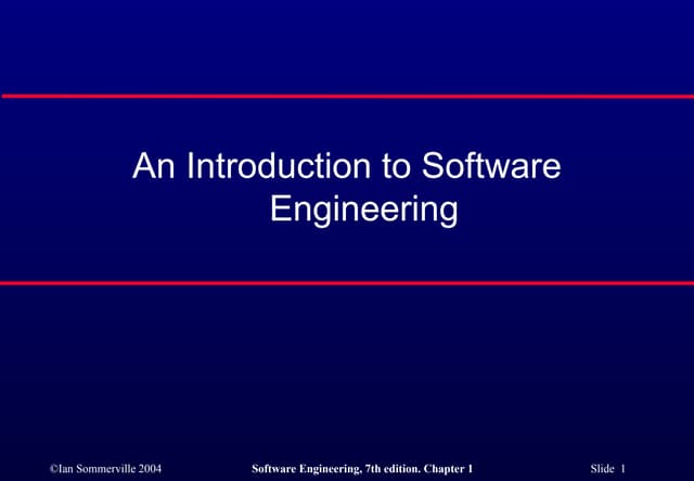 Soft Eng - Introduction