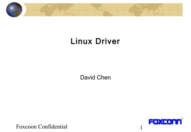 Linux Device Driver Introduction | PPT