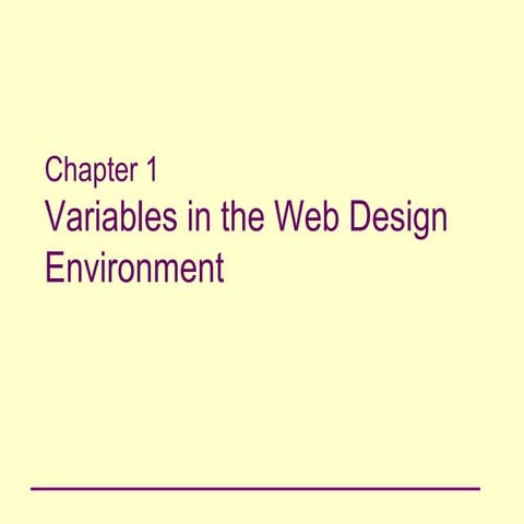 Web Designing Presentation | PDF