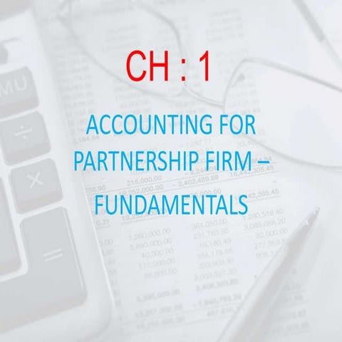 Accounting for partnership part 1