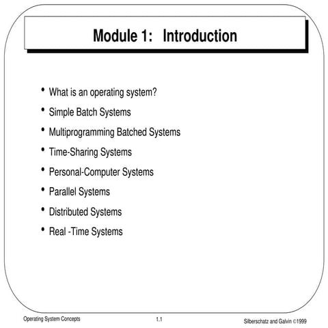 Introduction to operating systems (for B.tech)