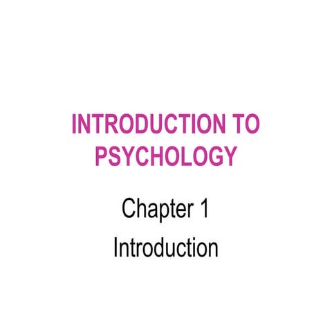 introduction to psychology study materia