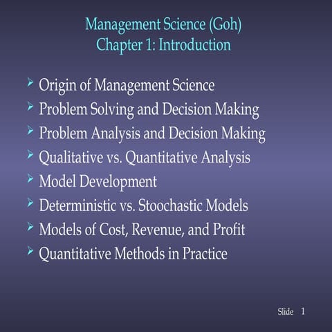 Management Science Business Chapter 1 .ppt