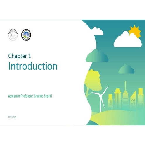chapter one: introduction to Energy Economics