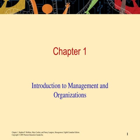 Chapter 1 Introduction To Management And Organizations | PPT