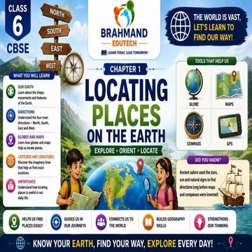 Class 6 CBSE Social Science Chapter 1 – Locating Places on the Earth ...