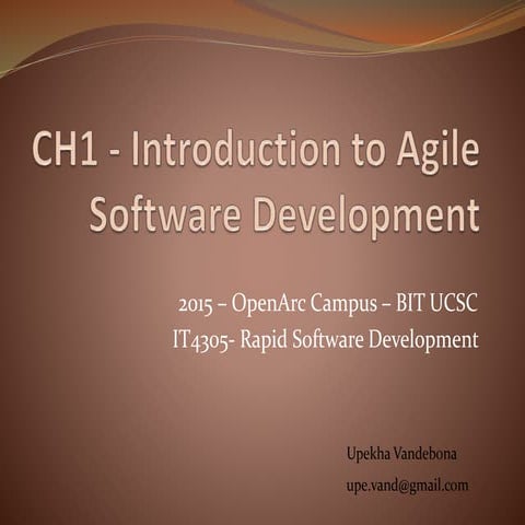 Agile Software Development