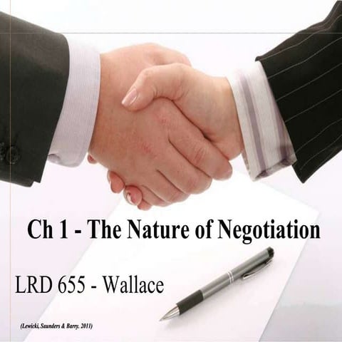 Nature of negotiation