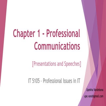 Professional Communication in Computing