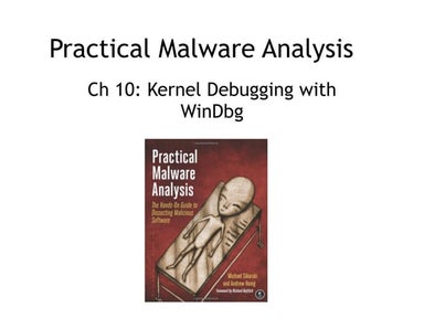 Practical Malware Analysis: Ch 10: Kernel Debugging with WinDbg