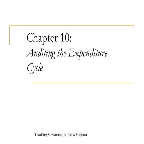 CH10-ACISE-Auditing the Expenditure Cycle.ppt