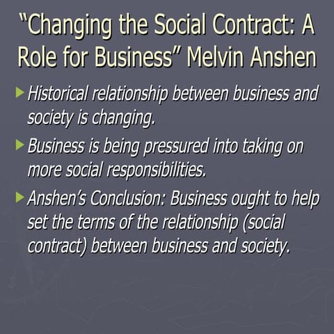 Ch 10 Changing The Social Contract   Anshen