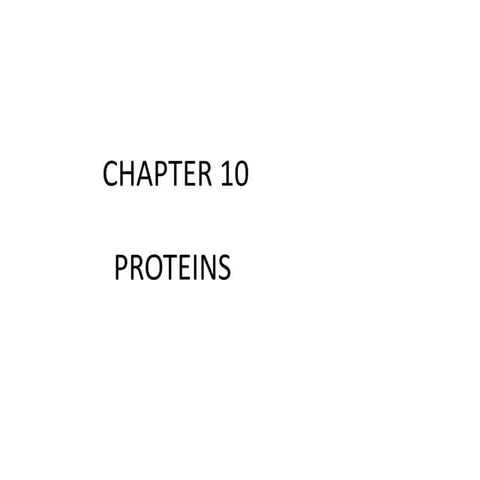 Proteins 