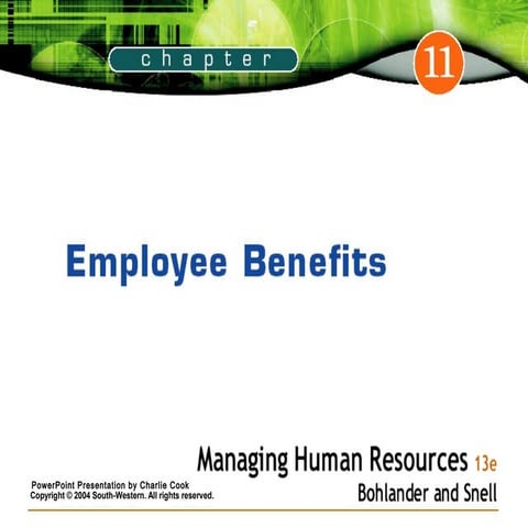Chapter 11 Employee Benefits