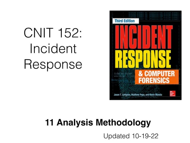11 Analysis Methodology