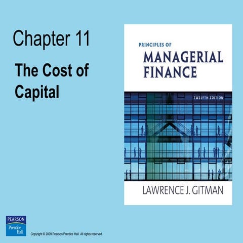 Ch11 - The Cost of Capital